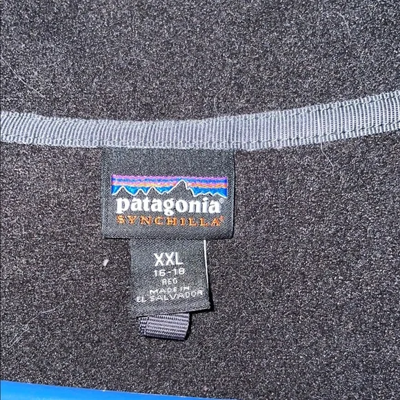 Black Patagonia Fleece Pullover with Gray Accents - Picture 2 of 6